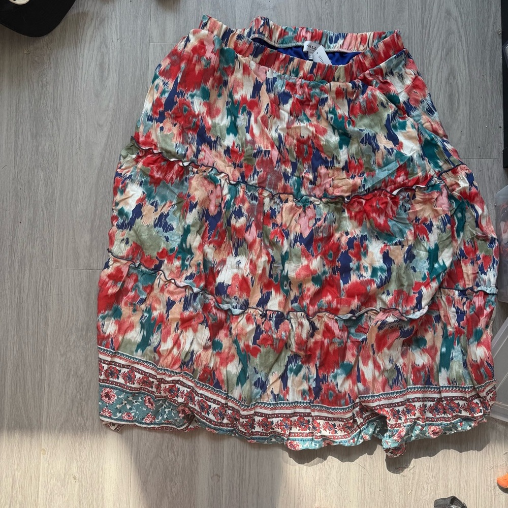 Floral Tiered Skirt Mariska by Gilli NWT